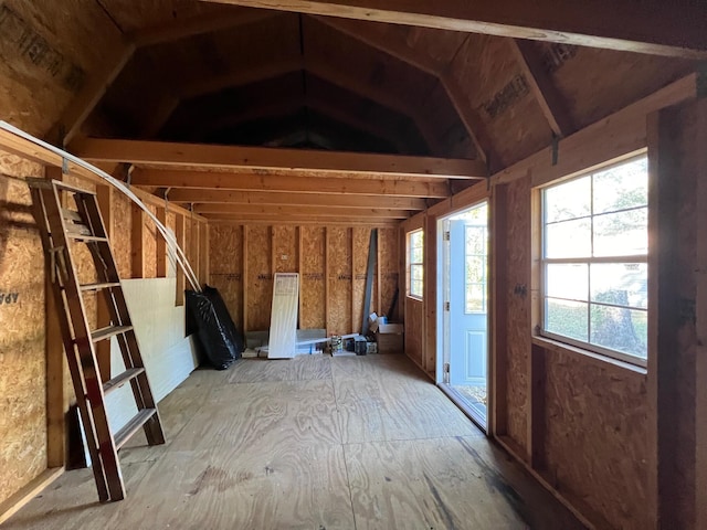 view of storage room