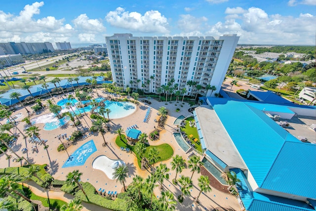 4203 Indian Bayou Trl Unit 11207, Destin, FL 32541 - bird's eye view of a pool and apartment complex
