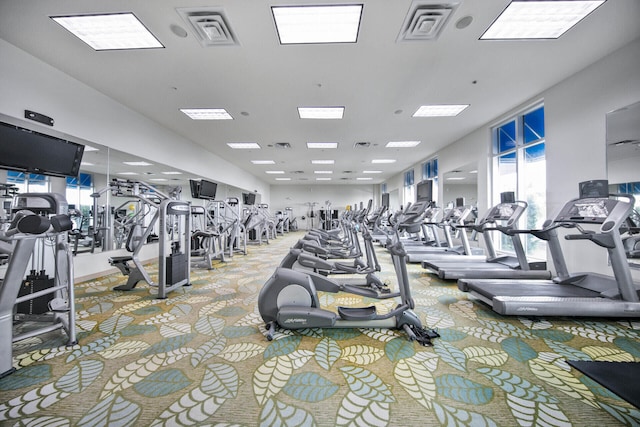 view of workout area