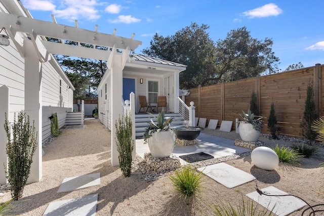 view of patio with covered porch