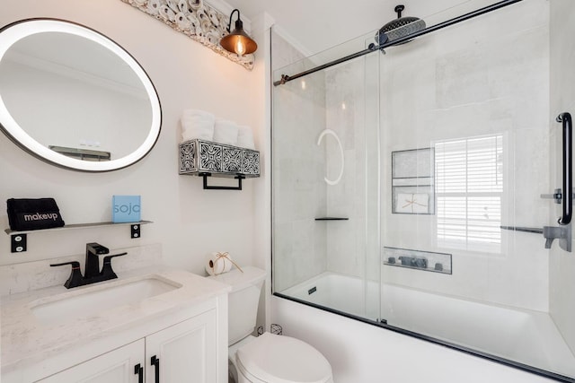 374 San Juan Ave, Santa Rosa Beach, FL 32459 - full bathroom with vanity and shower / bath combination with glass door