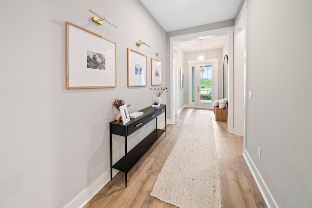 131 W Lafayette Rd, Inlet Beach, FL 32461 - hall with light wood-style flooring and baseboards