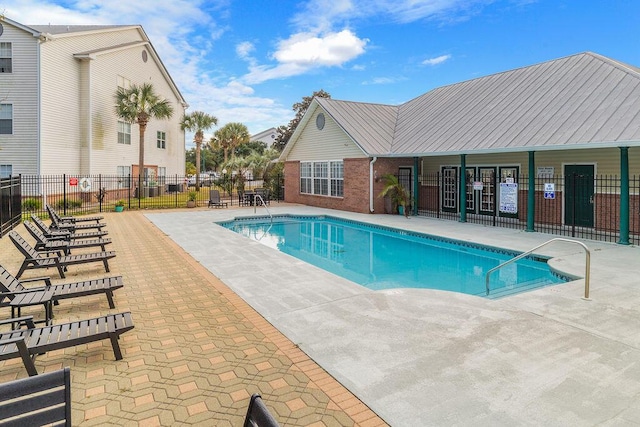 view of pool with a patio