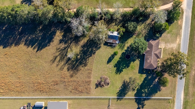 drone / aerial view with a rural view