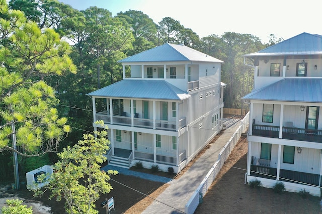 exterior space with a balcony