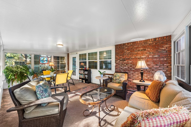 sunroom with a wealth of natural light