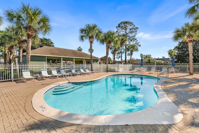 view of pool with a patio