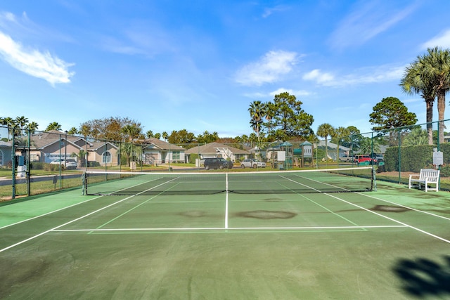 view of sport court