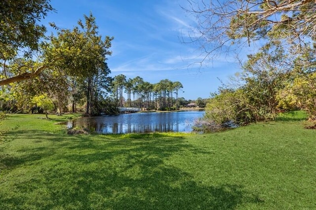 view of water feature