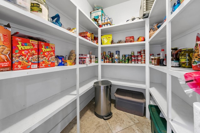 view of pantry