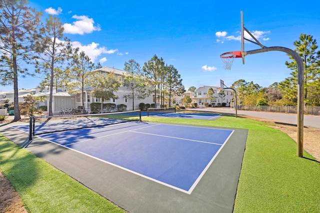 view of basketball court