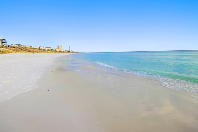 water view with a view of the beach