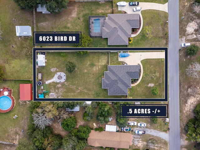 birds eye view of property