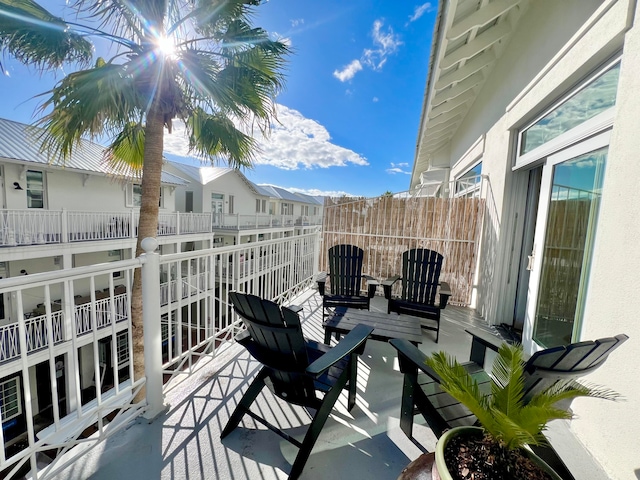 view of balcony