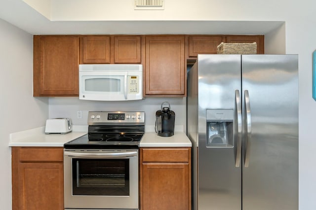 kitchen with stainless steel appliances