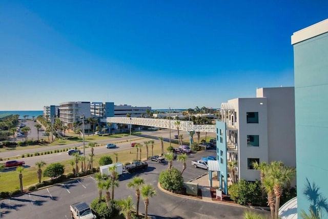 exterior space featuring a water view