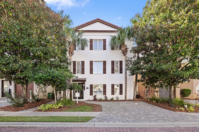 view of neoclassical home