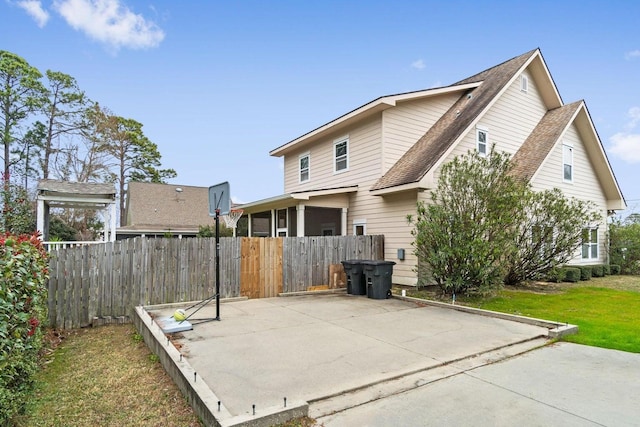 view of back of property