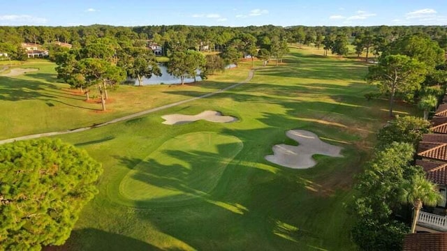 1900 Baytowne Loop, Miramar Beach, FL 32550 - drone / aerial view of a local golf course, a forest, and a large body of water