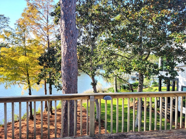 view of water feature