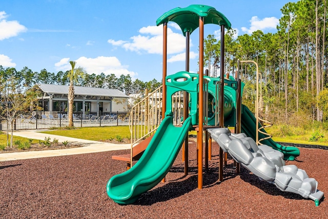 view of jungle gym