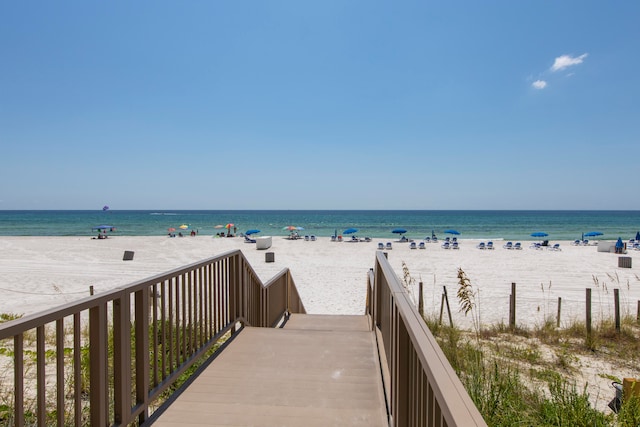 water view featuring a view of the beach