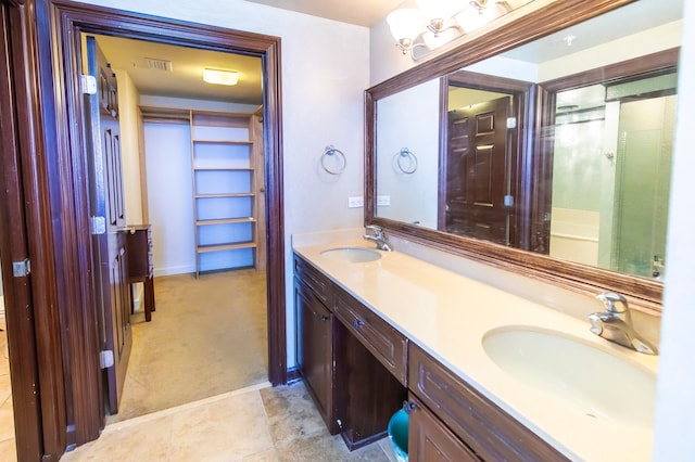 bathroom with vanity