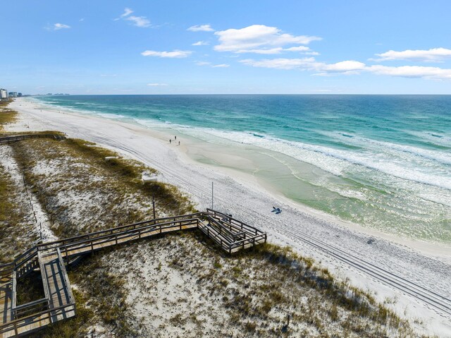 property view of water with a view of the beach