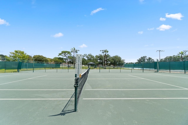 view of tennis court