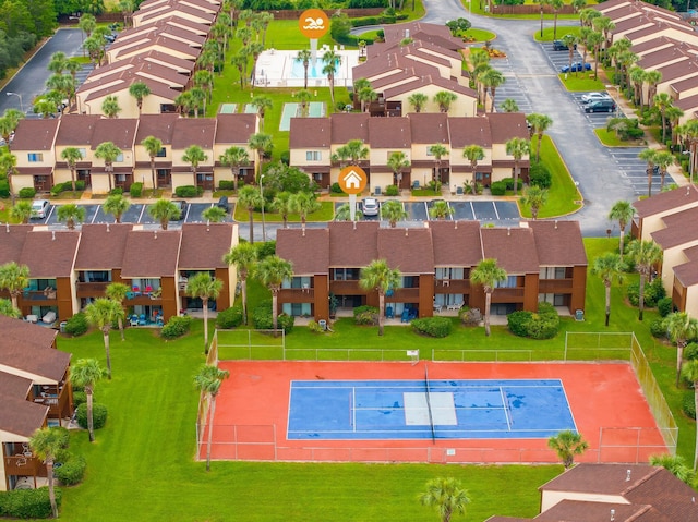 17751 Panama City Beach Pkwy Unit 13E, Panama City Beach, FL 32413 - aerial view of residential area featuring a pool area
