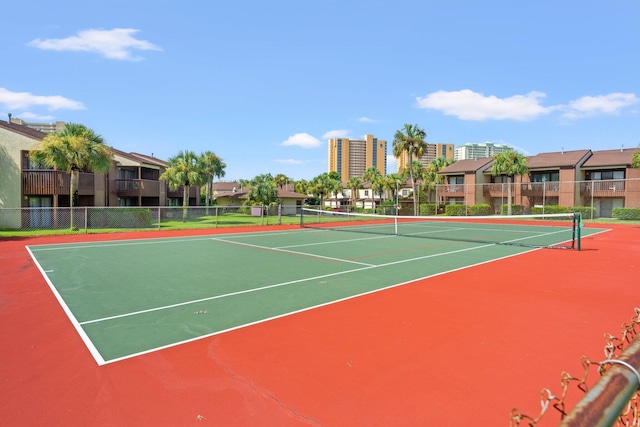 17751 Panama City Beach Pkwy Unit 13E, Panama City Beach, FL 32413 - view of tennis court with community basketball court and a residential view