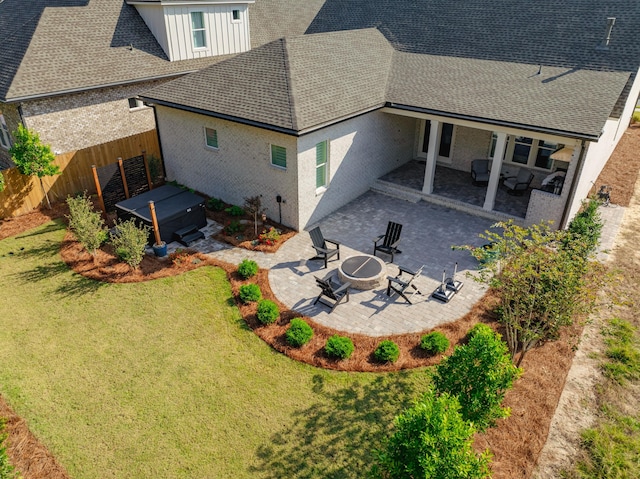 birds eye view of property