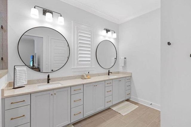 bathroom with vanity