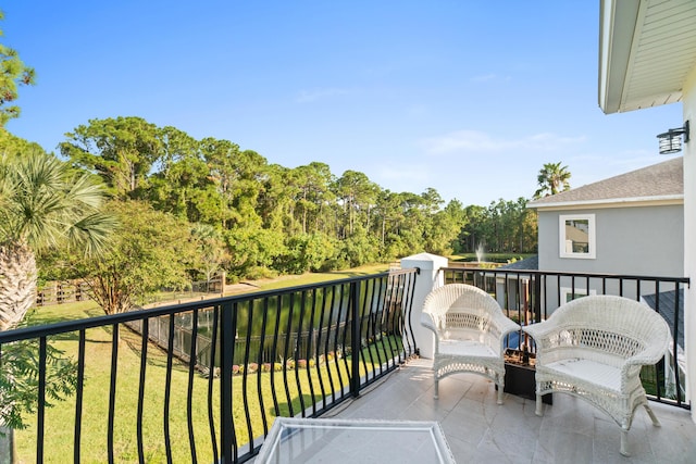 view of balcony