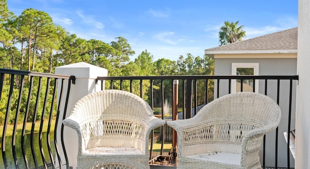 view of balcony