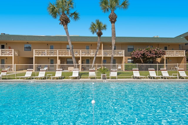 view of pool