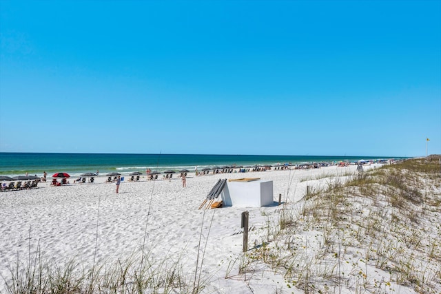 water view featuring a beach view