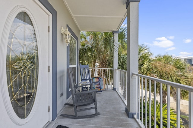 view of balcony