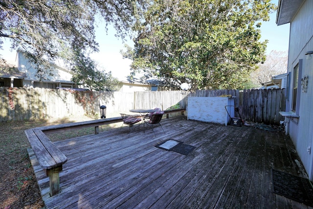 view of wooden terrace