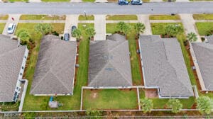 bird's eye view with a residential view