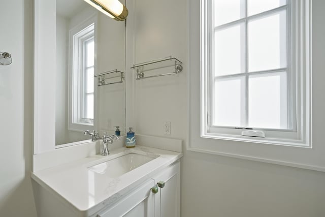 bathroom with vanity