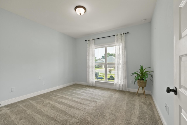 view of carpeted empty room