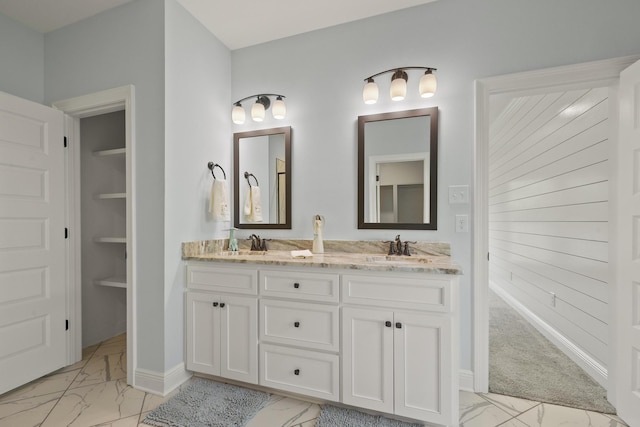 bathroom featuring vanity