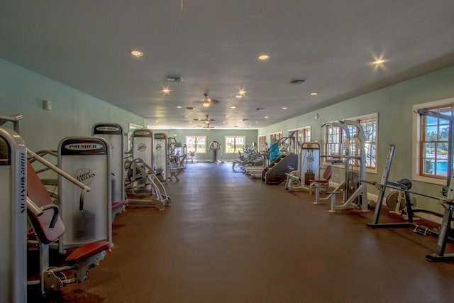 view of exercise room