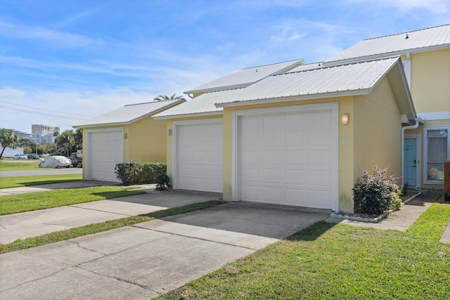 exterior space with a lawn