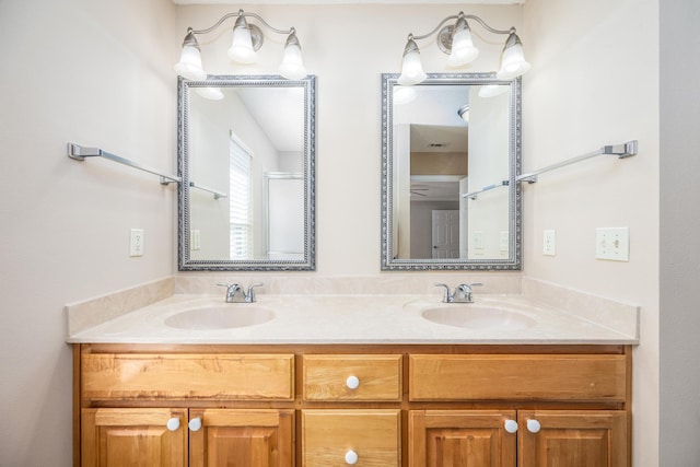 bathroom with vanity