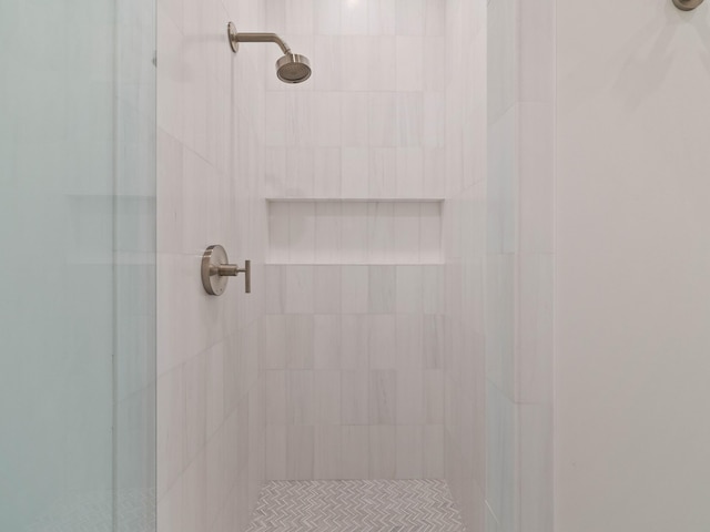 room details with tiled shower