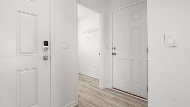 interior space featuring light hardwood / wood-style flooring