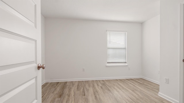 empty room featuring light hardwood / wood-style flooring