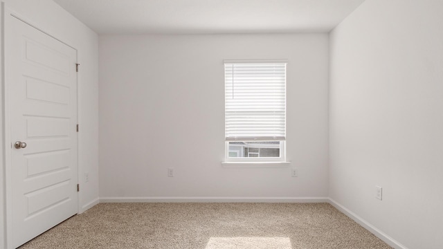 spare room featuring carpet flooring and plenty of natural light